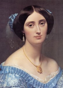 Retrato da Princesa Albert de Broglie (pormenor) de Jean Auguste Dominique Ingres