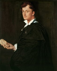 Retrato do escultor Lorenzo Bartolini 1777-1850, 1806. de Jean Auguste Dominique Ingres
