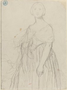 Esboço para Madame Moitessier de Jean Auguste Dominique Ingres
