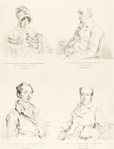 Sylvester (Douglas) Lord Glenbervie; Katherine Anne (Norte) Glenbervie; Frederic (Norte) Conde de Guilford; Frederic Sylvester Douglas de Jean Auguste Dominique Ingres