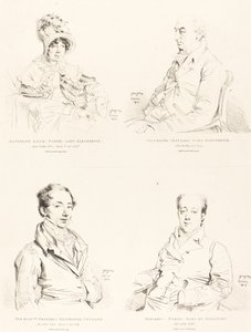Sylvester (Douglas) Lord Glenbervie; Katherine Anne (Norte) Glenbervie; Frederic (Norte) Conde de Guilford; Frederic Sylvester Douglas de Jean Auguste Dominique Ingres