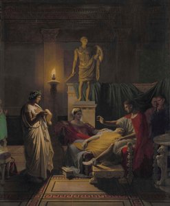 Virgílio lendo da Eneida, 1864. de Jean Auguste Dominique Ingres