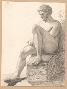 Nu Masculino Sentado, Vista Frontal (2º Prêmio 1808)
