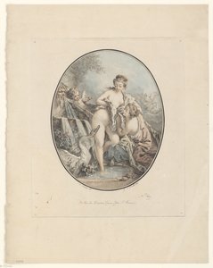 Leda e o cisne de Jean Augustin Léveillé