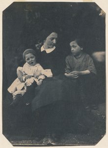 Mãe com dois filhos, c. 1855. de Jean Baptist Frénet