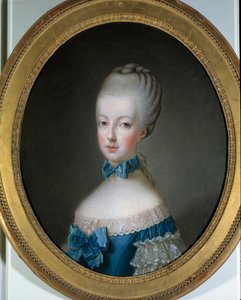 Retrato de Maria Antonieta (1755 - 1793) Rainha de França. Pintura de Jean Baptiste Charpentier (1728-1806)