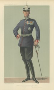 HRH O Príncipe Herdeiro da Alemanha (cor litho) de Jean Baptiste (after) Guth
