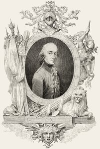 Carlos XIV (1763-1844): rei da Suécia e Noruega e Príncipe de Ponte Corvo, gravado por Pannemaker (gravura) de Jean Baptiste (after) Lienard