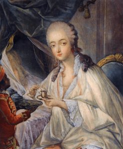 Jeanne Bécu, condessa Du Barry 1743-1793 com uma xícara de café