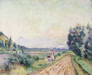 Bancos do Isere em Pontcharra; Bancos do Isere em Pontcharra, 1901 de Jean Baptiste Armand Guillaumin