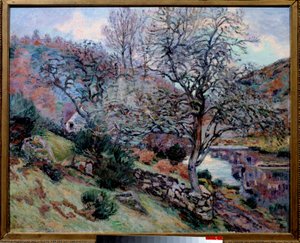Crozan, a Rocha do Eco Pintura de Jean Baptiste Armand (1841-1927) Século XIX Bayonne Musee Bonnat de Jean Baptiste Armand Guillaumin