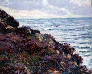 Paisagem Marinha (óleo sobre tela) de Jean Baptiste Armand Guillaumin