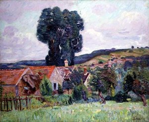 The Hamlet, c.1890 (óleo sobre tela) de Jean Baptiste Armand Guillaumin