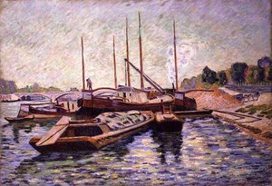 The Seine at Charenton-le-Pont, c.1885 (óleo sobre tela) de Jean Baptiste Armand Guillaumin