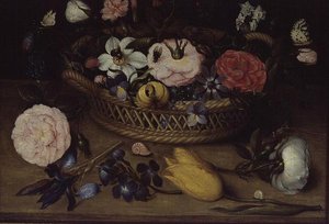 Cesto com flores de Jean Baptiste Bosschaert