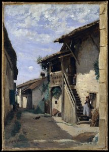 A Village Street, Dardagny de Jean Baptiste Camille Corot