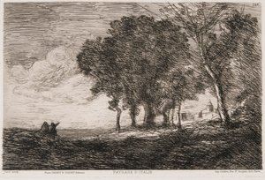 Italian Landscape, c1865.   de Jean Baptiste Camille Corot