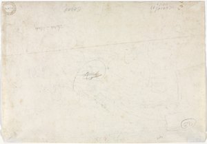 Esboço para uma paisagem (verso) de Jean-Baptiste-Camille Corot