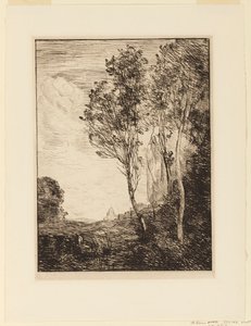lembrança da Itália de Jean Baptiste Camille Corot