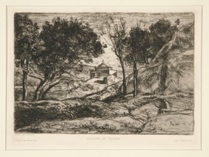 Souvenir de Toscane (Memória da Toscana) de Jean-Baptiste-Camille Corot