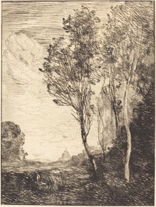lembrança da Itália de Jean Baptiste Camille Corot