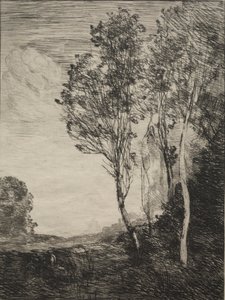 lembrança da Itália de Jean Baptiste Camille Corot
