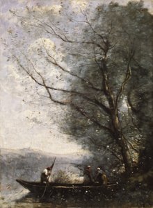 The Ferryman, c.1865 (óleo sobre tela) de Jean Baptiste Camille Corot