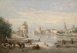 O porto de La Rochelle de Jean-Baptiste-Camille Corot