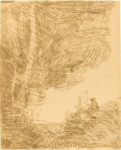 O poeta e sua musa (Le Poete et la muse) de Jean Baptiste Camille Corot