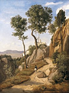 Ansicht von Volterra, 1838 von Jean Baptiste Camille Corot