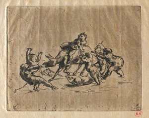 Bacanal com crianças e burro de Jean Baptiste Carpeaux