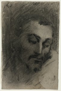 Cabeça de um homem de Jean Baptiste Carpeaux