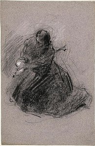 São Francisco (frente); duas figuras (verso) de Jean Baptiste Carpeaux