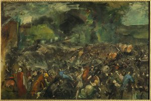 O ataque de Antonin Berezowski ao czar Alexandre 2 em 6 de junho de 1867 de Jean Baptiste Carpeaux