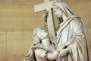 Maria Antonieta (1755-93) realizada pela Religião, 1825 (mármore) (ver também 252688)