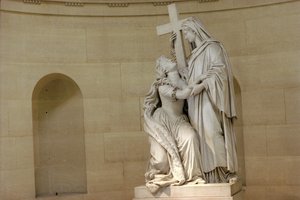 Maria Antonieta (1755-93) realizada pela Religião, 1825 (mármore) (veja também 252689)