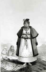 Mulheres Gouaranis indo à missa no domingo, de &39;Quaint and Historical Travel in Brazil&39;, de Jean Baptiste Debret