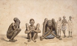 Slaves of Rio Janeiro, c. 1825-6 de Jean Baptiste Debret