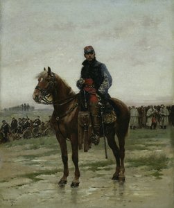 Um oficial montado de Jean-Baptiste Edouard Detaille