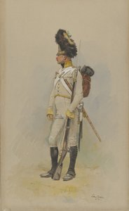 Um Grenadier permanente da Guarda Municipal, 1891. de Jean-Baptiste Edouard Detaille