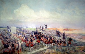 Salvação antes da Batalha de Fontenoy em 11/05/1745 Pintura de Edouard Detaille (1848-1912). 1912 Sol. 2,1x3,2 m Paris, Musee de l
