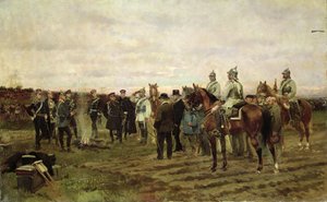 Os Reféns: Lembrança da Campanha de 1870-71, 1878 de Jean-Baptiste Edouard Detaille