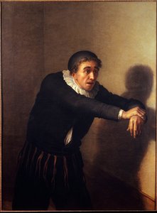 Grandmesnil no papel de Harpagon O comediante Grandmesnil (pseudônimo Jean-Baptiste Fauchard) (1737-1816) interpreta o personagem de Harpagon na peça "L