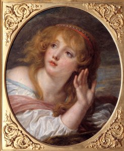 La Surpresa Pintura de Jean Baptiste Greuze (1725-1805) Sol do século XVIII. 0,47x0,38 m Chantilly, Musee Conde de Jean Baptiste Greuze