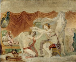 Psique coroando o Amor de Jean Baptiste Greuze