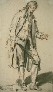 Estudo de um noivo de Jean-Baptiste Greuze