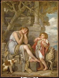 "Cheri Lamb, década de 1780 de Jean Baptiste Greuze