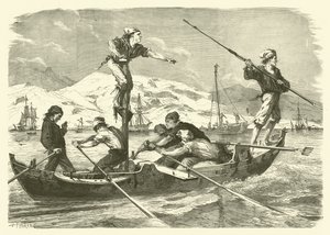 Pesca do espadarte da costa da Sicília (gravura)