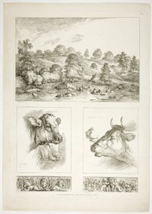 Placa Quatro de 38 de Oeuvres de J. B. Huet de Jean Baptiste Huet