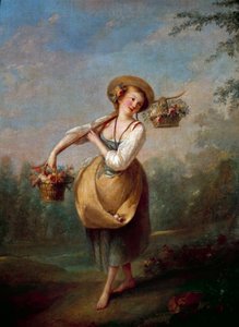 A Pintura Ibex de Jean Baptiste Huet (1745-1811) Paris do século XVIII, Musee Cognacq Jay
